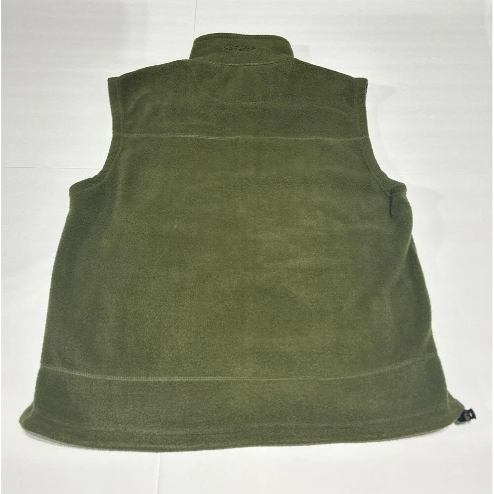 Cabela’s Men's Medium Olive Green Fleece Full-Zip Vest